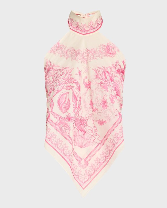 Underwater Barocco Foulard Coverup Top